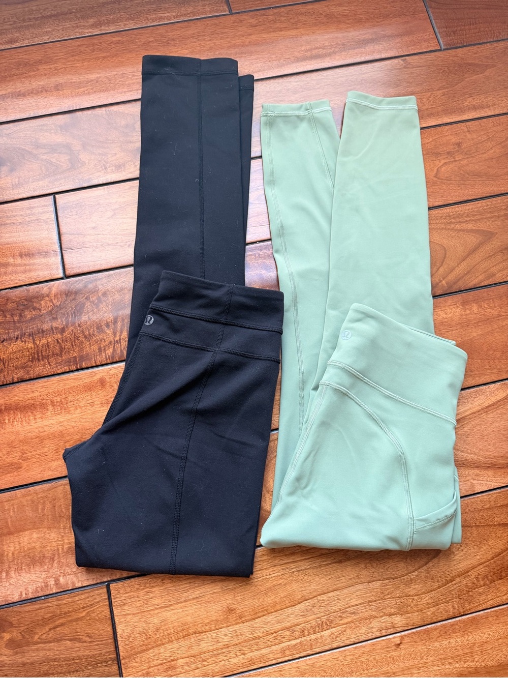 lululemon athletica Bundle of 2 Leggings - Black & Sage Green